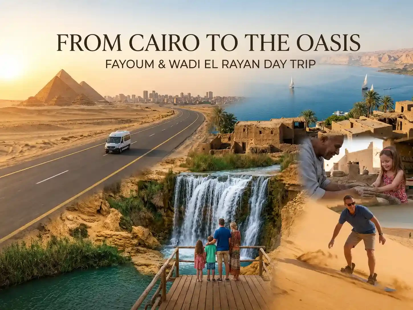 Cairo to the Oasis: Private Fayoum & Wadi El Rayan Day Trip