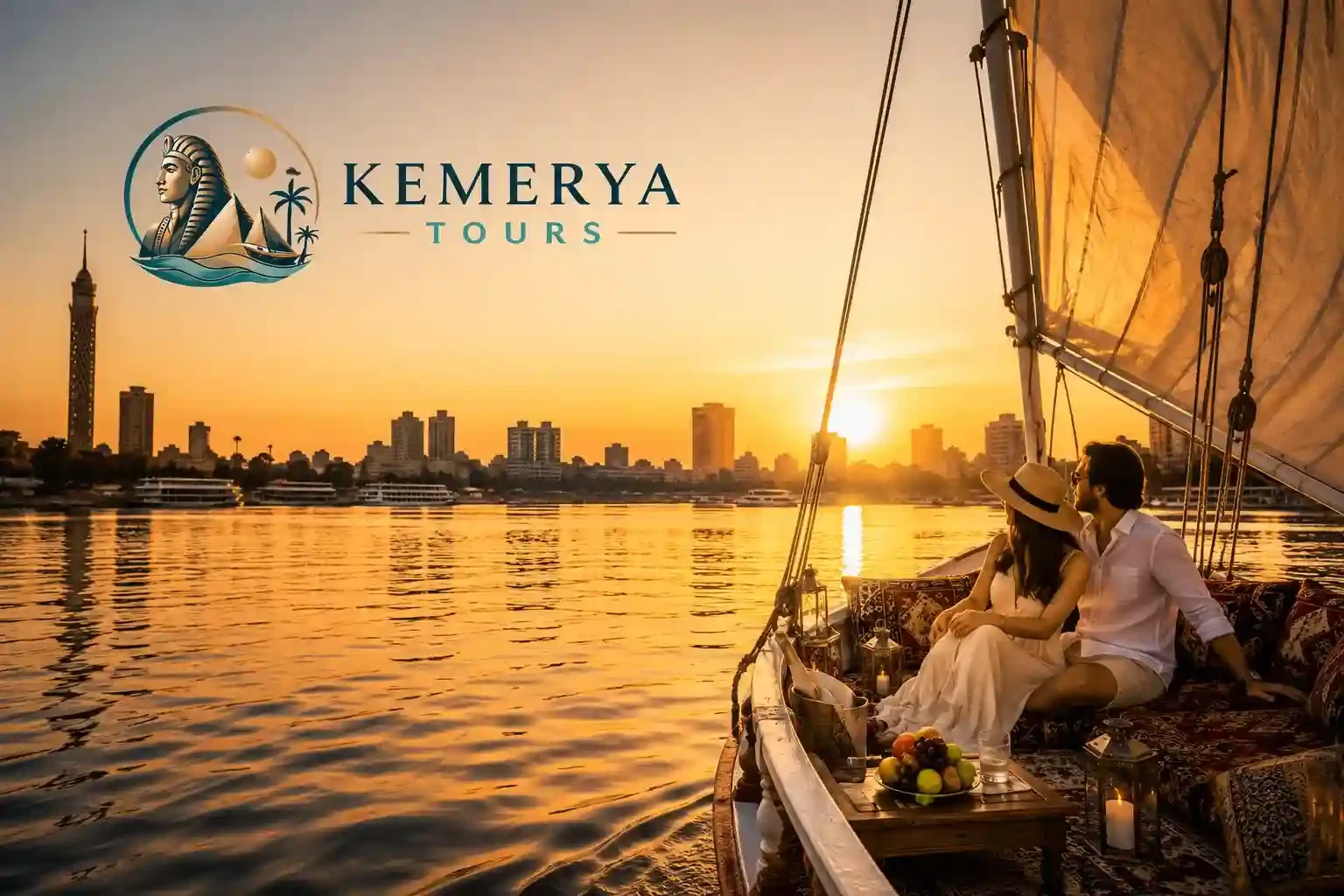 Private Nile Felucca Ride in Cairo |  Sunset Sailing Experience